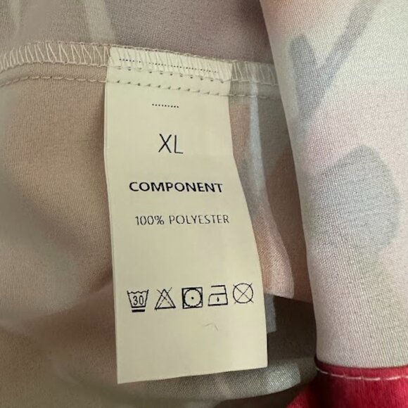 Women’s White Blouse with Colorful Watercolor Floral Design Size L/XL - Picture 6 of 6